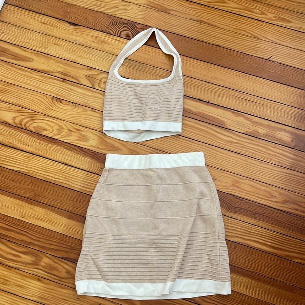 One Mile Two Piece Set- skirt + halter top